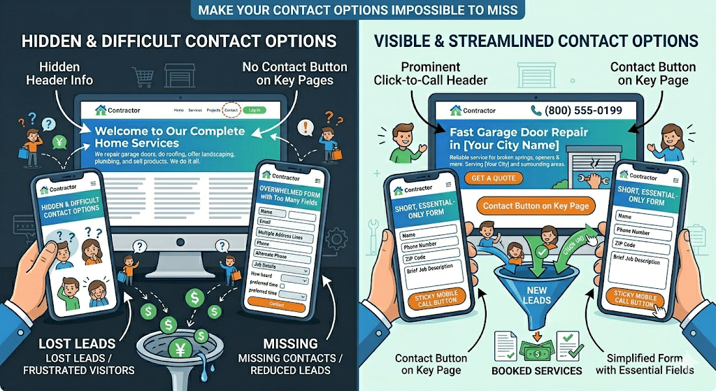 Contact Options for home business
