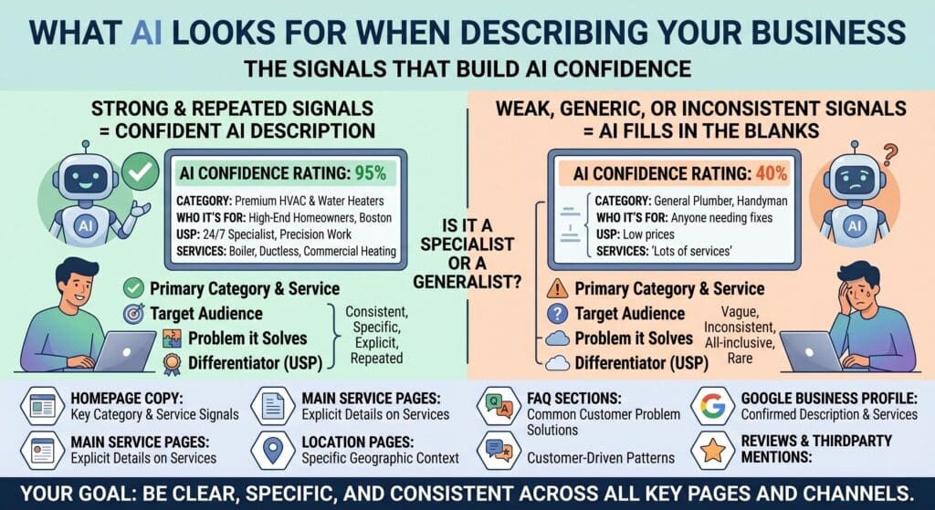 What AI looks for when describing your business by Kazakov Agency