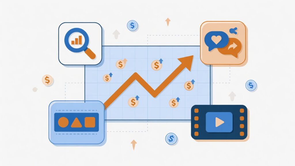 Google Ads cost breakdown for local service businesses showing high-intent search traffic for roofing, garage door, and emergency home services