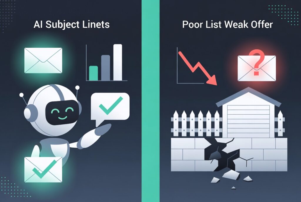 Email marketing compliance illustration: CAN-SPAM rules, clear unsubscribe link, accurate sender information for home service businesses, email marketing best practices 2026